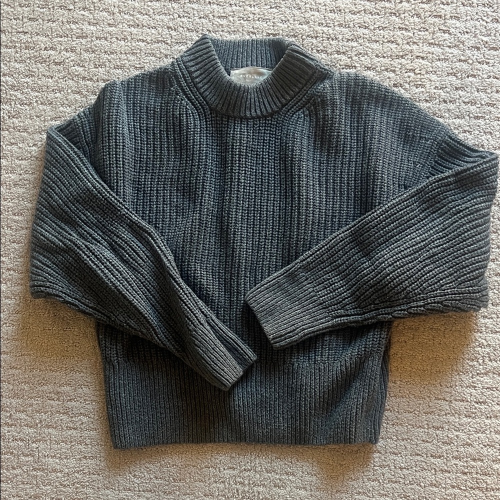 Women’s grey mock neck sweater